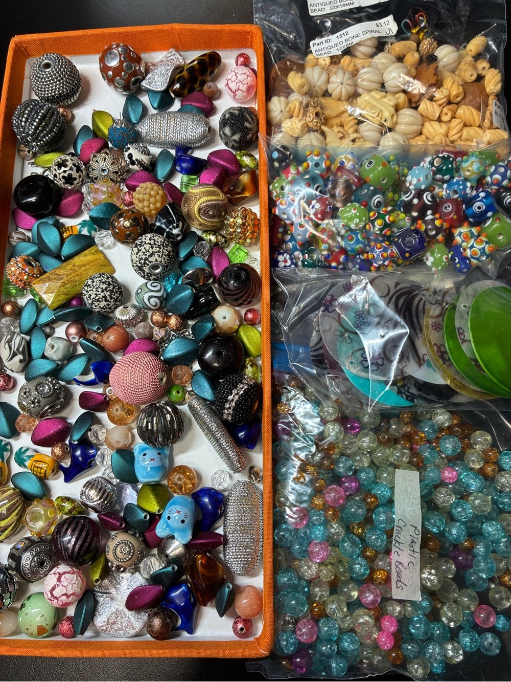 Assorted Craft Beads Mix - Multicolor